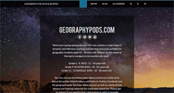 Desktop Screenshot of geographypods.com