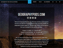 Tablet Screenshot of geographypods.com